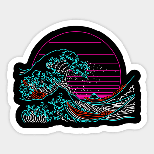 Great Neon Wave Sticker